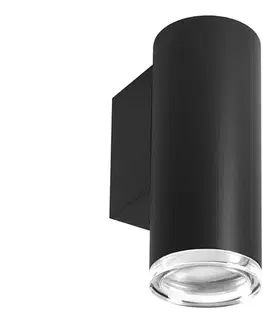 Svietidlá  Kúpeľňové nástenné bodové svietidlo TURYN 1xGU10/10W/230V IP44 čierna 324764