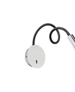 Svietidlá Ideal Lux - LED Flexibilná lampička FOCUS LED/3,5W/230V CRI 90 šedá/lesklý chróm 203188