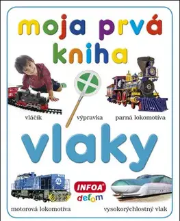 Leporelá, krabičky, puzzle knihy Moja prvá kniha - Vlaky