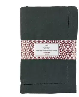 Bytový textil Obrus SAGA antracit 140x180 easy care