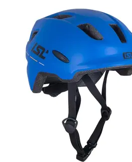 Helmy a prilby na in-line Detská cyklo prilba s LED svetlom ISL Lumitto Racer Blue - XS (48-54)