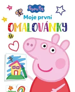 Nalepovačky, vystrihovačky, skladačky Peppa Pig - Moje první omalovánky