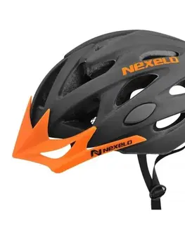 Helmy a prilby na in-line Nexelo Straight 2020 čierno-oranžová - M (55-58)