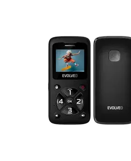 Predlžovacie káble Evolveo - EasyPhone ID mobilný telefón pre seniorov čierny EP-400-IDB
