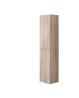 Kúpeľňový nábytok Mereo Aira, kúpeľňová skrinka 170 cm vysoká, ľavé otváranie, dub Kronberg CN724LNN