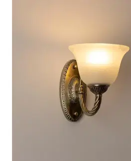 Svietidlá BRILAGI - Nástenná lampa CLASSIC 1xE27/60W/230V mosadz BG71348