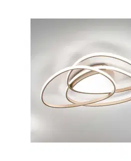 Svietidlá Ondaluce - LED stmievateľné stropné svietidlo ROSE LED/70W/230V 63x67 cm zlaté PL.ROSE/MDORO3000K