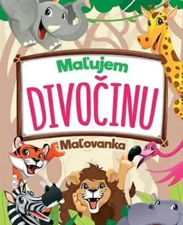 Nalepovačky, vystrihovačky, skladačky Maľujem divočinu - Maľovanka