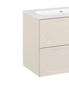 Skrinky do kúpeľne ArtCom Kúpeľňová skrinka s umývadlom DONNA SAND U80/1 | 80 cm