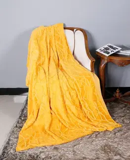 Jednofarebné deky Deka Soria 70x140 horčicová