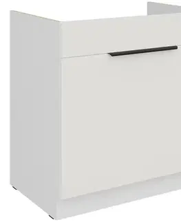 Kuchynské skrinky stojace Kuchynská skrinka Aria-Wh/Wh Anti Fingerprint 80zl 1s Bb