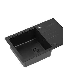 Kuchynské drezy Quadron Dřez Quadron PETER111 carbon carbon el HCQP7850BLM_PC PETER111CAR