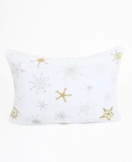 Dekoračné obliečky MKLozkoviny.sk Obliečka na vankúš mikroplyš Exclusive 40 × 60 cm - Frozen biela-  -
