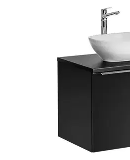 Skrinky s umývadlom ArtCom Kúpeľňová skrinka s umývadlom a doskou SANTA FE Black DU60/2 | 60 cm