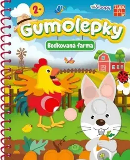 Nalepovačky, vystrihovačky, skladačky Gumolepky - Bodkovaná farma