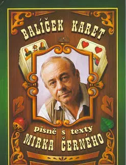 Hudba - noty, spevníky, príručky Balíček karet - písně s texty Mirka Černého - Mirek Černý