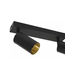 Svietidlá  Bodové svietidlo FILO 2xGU10/30W/230V čierna/zlatá SKU046982