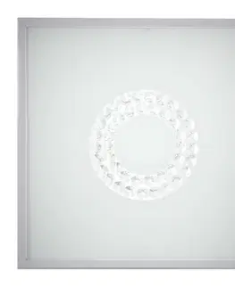 Stropná svetla Stropné svietidlo plafond 29X29 16W LED 6500K saténový kruh LUX