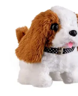 Drevené hračky Teddies Pes Max 15 x12 cm na batérie so zvukom a pohybom