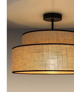 Svietidlá  Prisadený luster BOHO 1xE27/60W/230V pr. 40 cm béžová 0629
