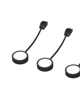 Svietidlá Osram - Sada 3× LED svietidiel pod kuchynskú linku UNDERCABINET LED/3W/230V 3000K čierna 4099854462436