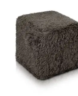 Sedacie vaky a kocky Sedací vak Taburetka Exclusive TiaHome - sivá