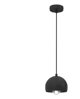 Svietidlá  Luster na lanku SOOL 1xE27/15W/230V priemer 15 cm čierny 1240