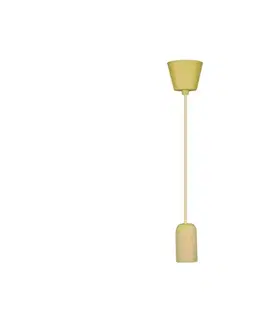 Predlžovacie káble  Napájací kábel 1xE27/60W/230V betón/žltá 3745