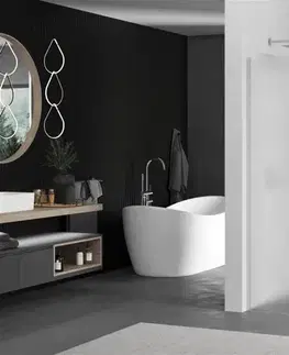 Sprchové dvere MEXEN/S - KIOTO Sprchová zástena WALK-IN 100x200 cm 8 mm, chróm, matné sklo 800-100-101-01-30