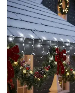LED osvetlenie BRILAGI - Vonkajší LED svetelný reťazec s 200 LED, 8 funkciami, 13 m, IP44, studená biela 1v1122-OEM1