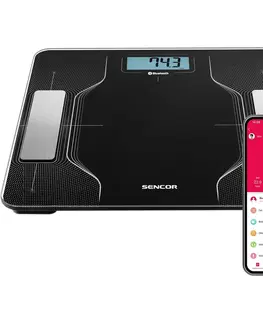 Osobné váhy Sencor SBS 8002BK inteligentná osobná fitness váha