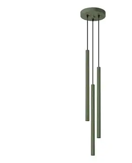 Svietidlá  SL.1521 - Luster na lanku PASTELO 3xG9/8W/230V zelená SL.1521