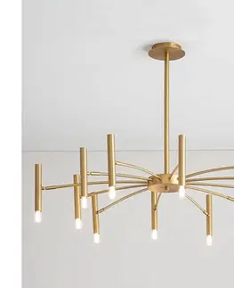 Svietidlá Redo 01-2774 - Luster na tyči RAYEN 12xG9/10W/230V bronz 01-2774
