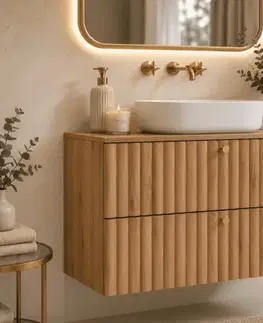 Skrinky do kúpeľne Elvisia Skrinka pod umývadlo BELLO Oak craft | 60 cm