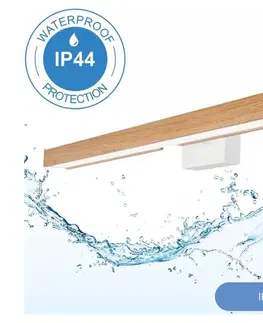 Svietidlá BRILAGI-LED Kúpeľňové osvetlenie zrkadla WOODY MIRROR LED/12W/230V IP44 dub/biela 8590828607496