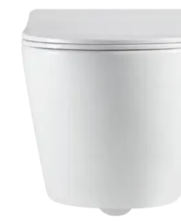 Závesné wc sety CERSANIT predstenový inštalačný systém s tlačidlom chrom K97-509 + WC INVENA LIMNOS /VÍROVÉ SPLACH/ WITH SOFT  se sedlem RIMLESS K97-526 509 LI1