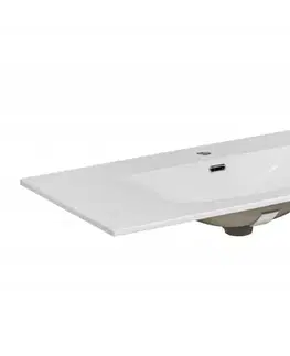 Umývadlá ArtCom Keramické umývadlo SKY 120 | biely lesk 120 cm