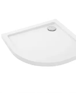 Sprchové vaničky Vanička polokrúhla Look Rea K7906 white 80x100 pravý