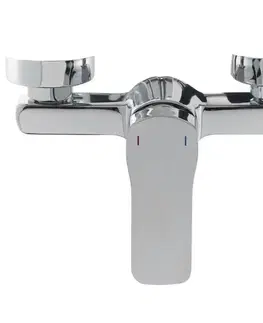 Kúpeľňové batérie Vaňová batéria SAT Cube Way bez sprchového setu 150 mm chróm CU222 CU222