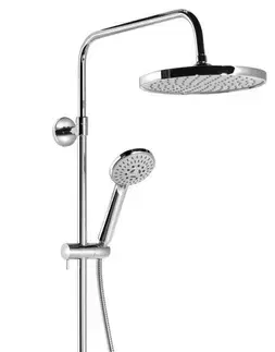 Sprchy a sprchové panely AQUALINE - FARRAO sprchový stĺp s batériou a napúšťaním, chróm SL450