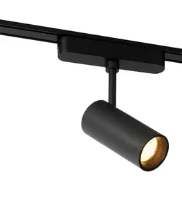 Koľajnicové svetelné systémy Moderné čierne bodové svetlo pre 1-fázový koľajnicový systém 9W 3000K - Magnetic Gert