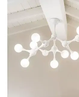 Svietidlá Ideal Lux - LED Prisadený luster NODINO 9xG9/3W/230V biela 149622