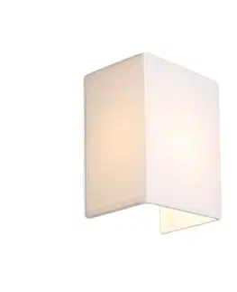 Nástenné osvetlenie Rustikálna nástenná lampa biela - Vete