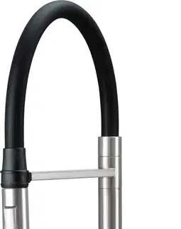 Kúpeľňové batérie DEANTE - Magnetic kuchynská batéria s elastickou výpustou - 2 typy prúdu nerez BRM_F72M