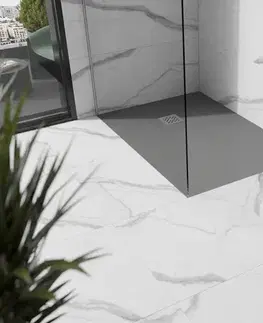 Vane MEXEN - Stone+ sprchová vanička obdĺžniková 120x100, sivý betón 44611012