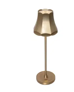 Lampy Retro stolná lampa zlatá nabíjateľná IP44 - Granny