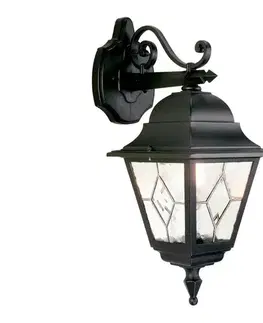 Svietidlá Elstead NR2-BLK - Vonkajšie nástenné svietidlo NORFOLK 1xE27/100W/230V IP43 NR2-BLK