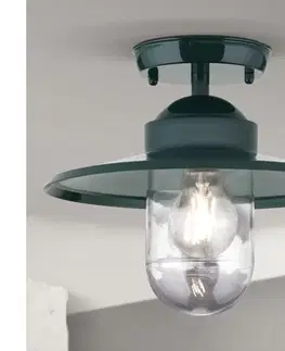 Záhradné lampy Orion AL 11-1317 - Vonkajší prisadený luster EDWARD 1xE27/60W/230V IP44 zelená AL 11-1317 grün