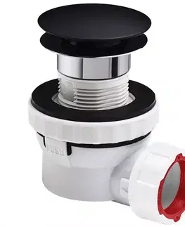Umývadlové sifóny a prípojky Umývadlový sifón Nano Quick-Clack mat čierny 30723978