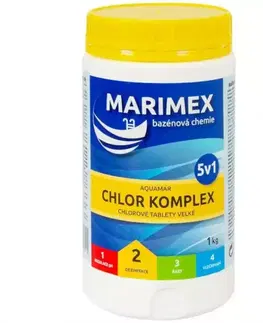 Flokulanty i koagulanty do bazénu Bazénová chémia Aquamar Komplex 5v1 1 kg